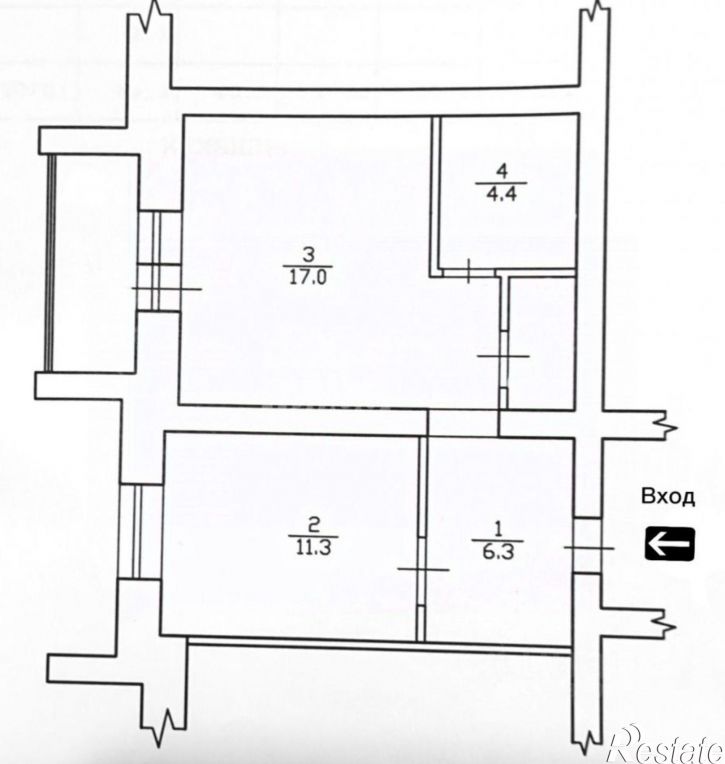 1-комн квартира улица 3 Июля, 25,  д. 25