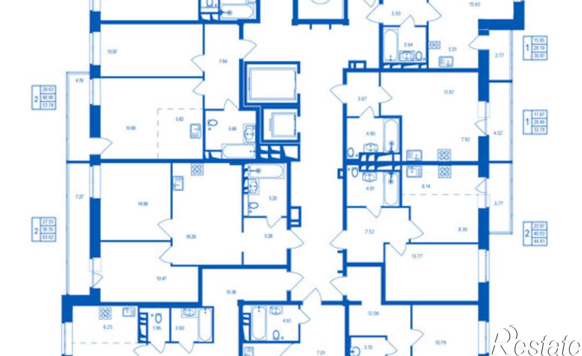 Купить квартиру за 6 043 900 рублей на микрорайон Деснаград, квартал Набережных