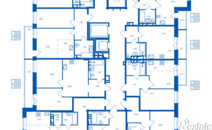 2-комн квартира в новом доме микрорайон Деснаград, квартал Набережных