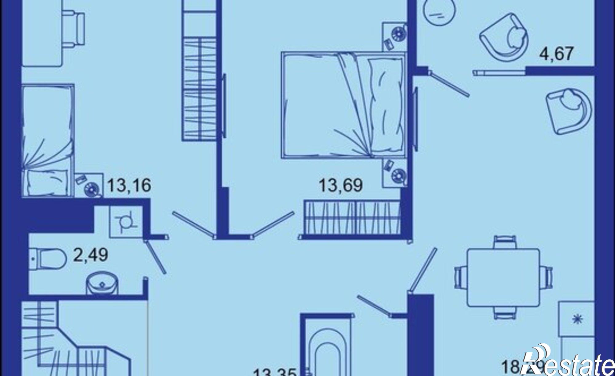Купить квартиру за 8 780 000 рублей на Советская улица, 122