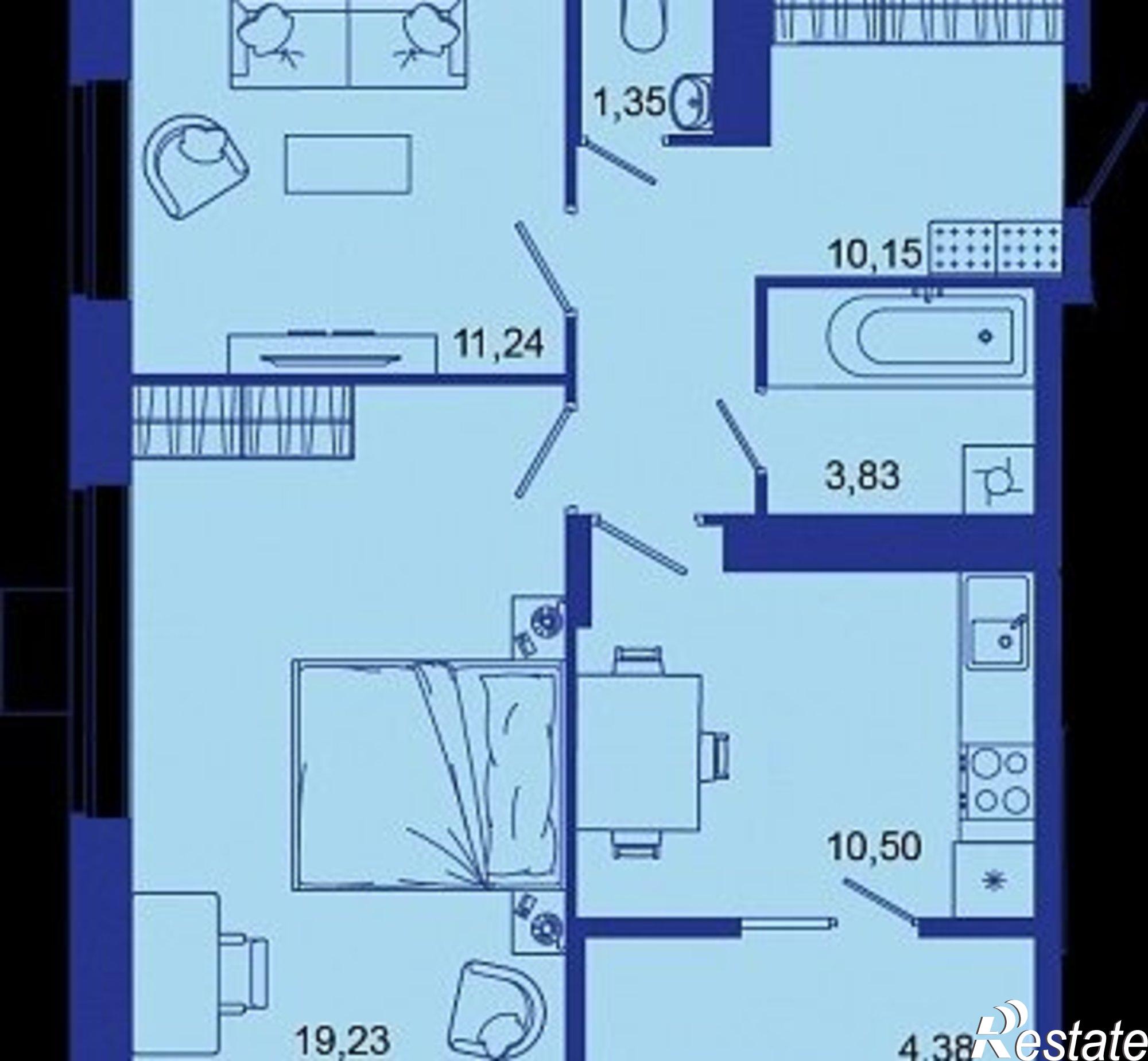 Купить квартиру за 8 193 000 рублей на Советская улица, 124