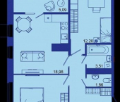 3-комн, 66кв м, этаж 13/16 Советская улица, 122