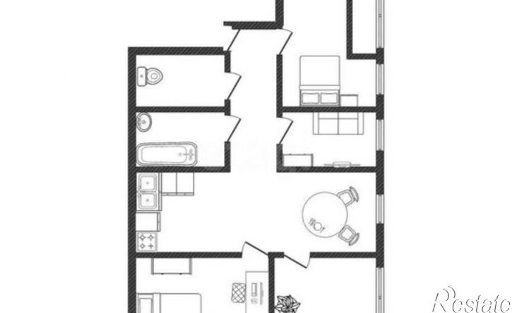 3-комн квартира ул Бежицкая, 19,  д. 19