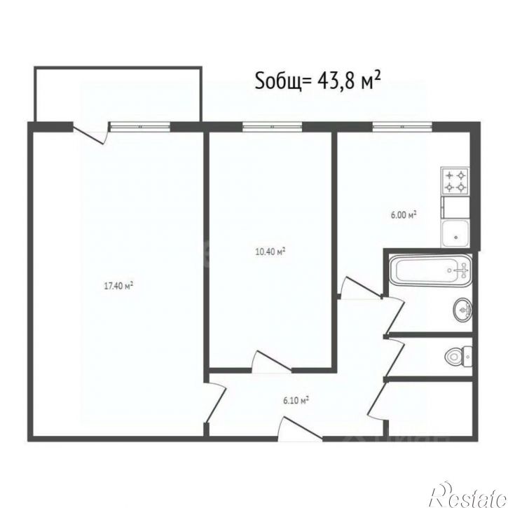 2-комн квартира ул 3 Интернационала, 10,  д. 10