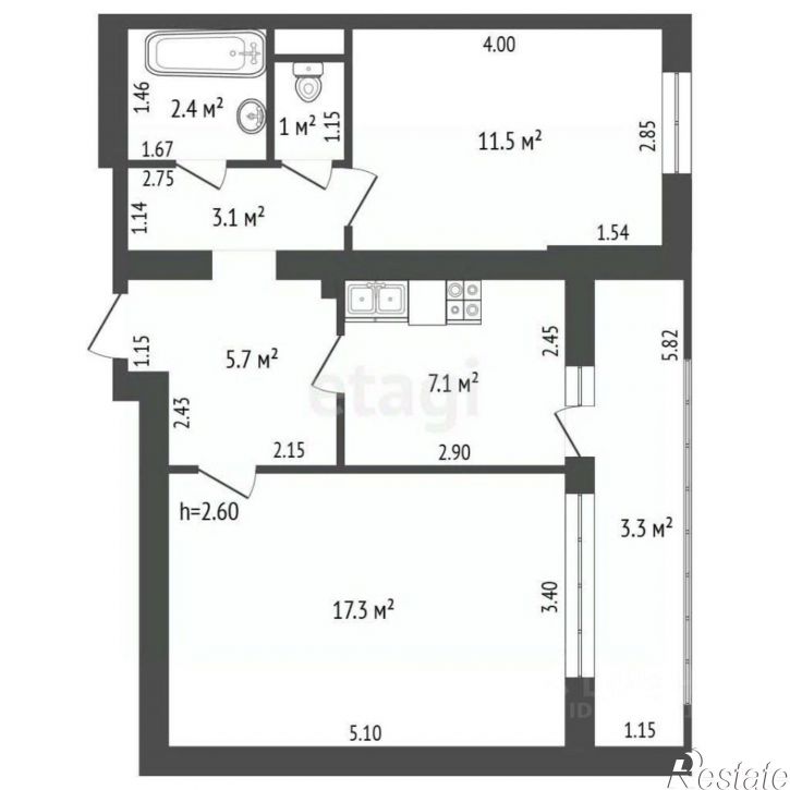2-комн квартира ул 50-й Армии, 18,  д. 18
