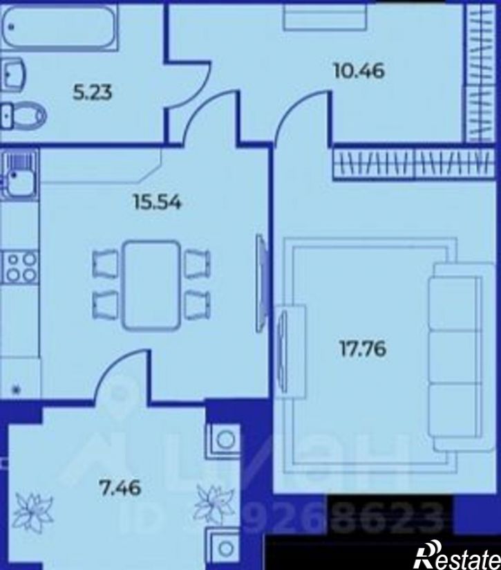 1-комн квартира улица Ильи Иванова, 7,  д. 7