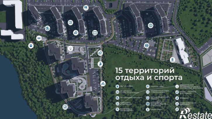 2-комн квартира в новом доме Московский микрорайон