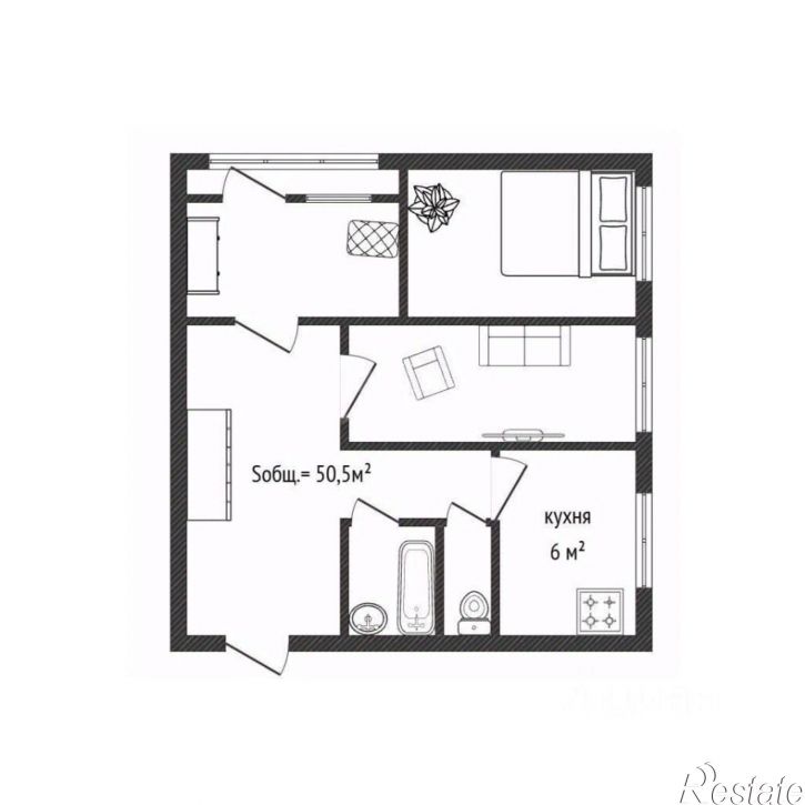 3-комн квартира ул Репина, 13,  д. 13