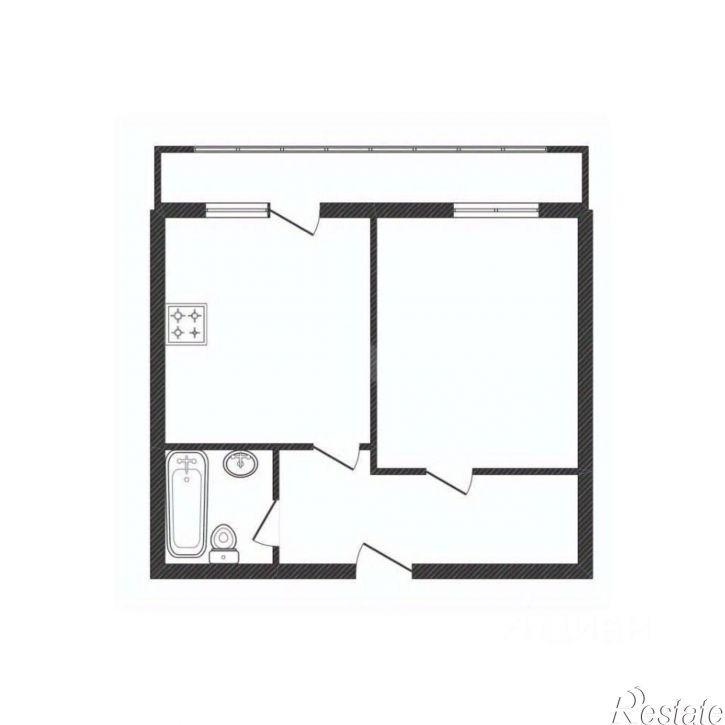 1-комн квартира улица Красных Партизан, 9/1,  д. 9/1
