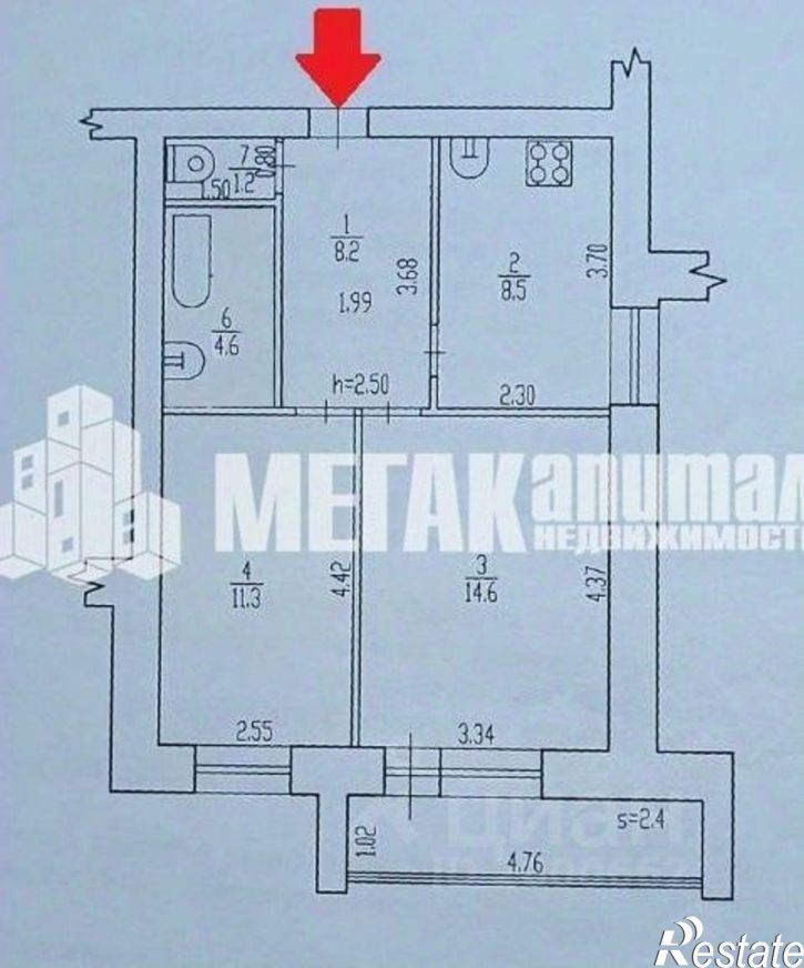2-комн квартира ул Спартаковская, 126Б,  д. 126Б