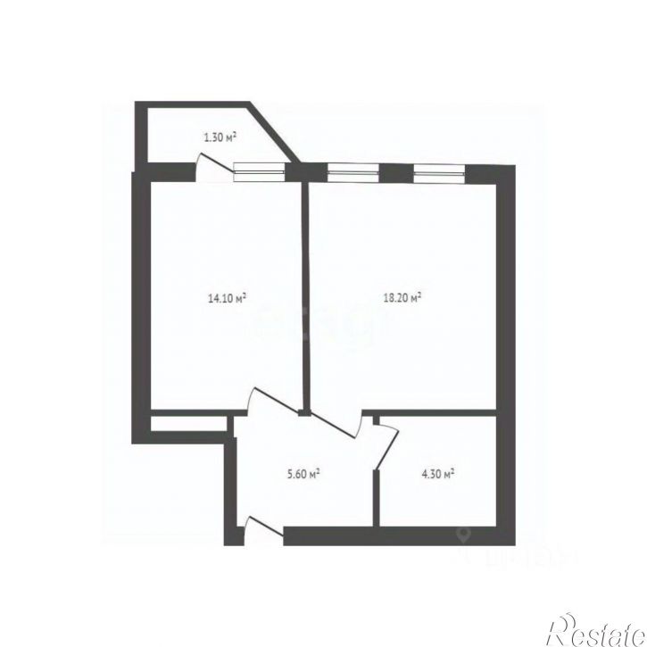 2-комн квартира Северный переулок, 54,  д. 54