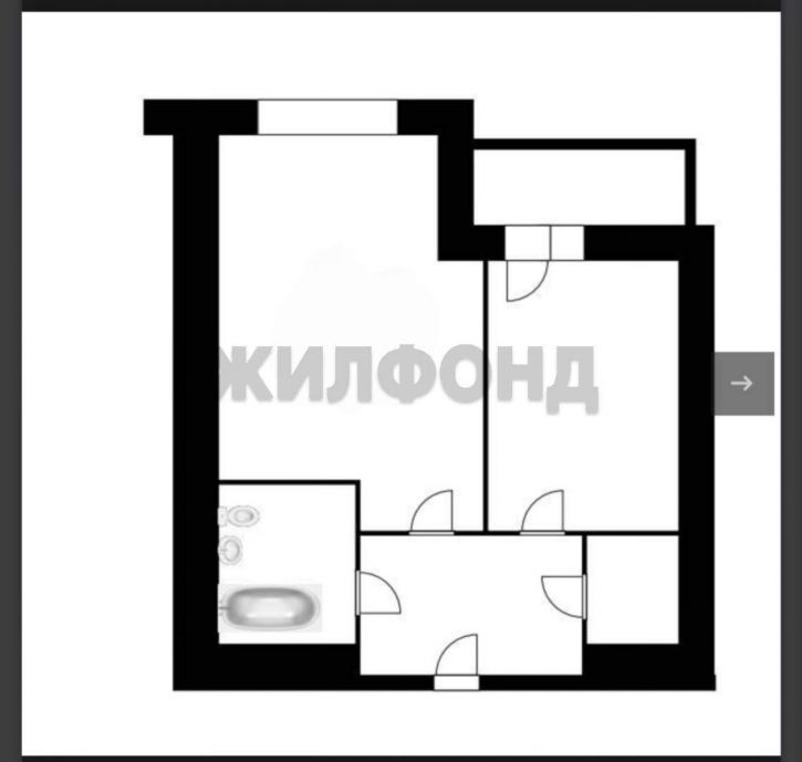 1-комн квартира Романа Брянского ул., д.14
