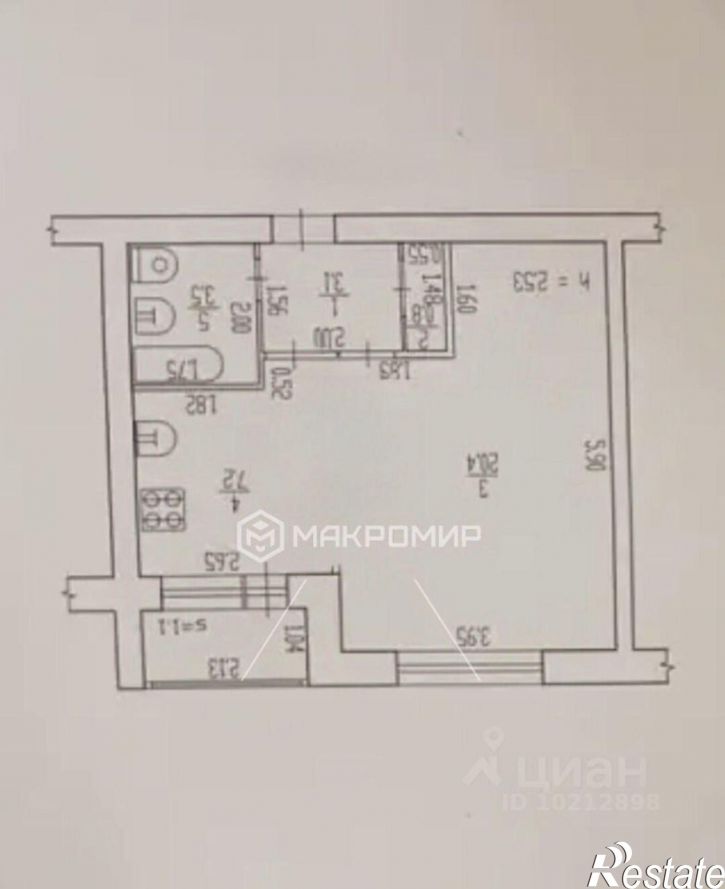 1-комн квартира ул Ромашина, 35/2,  д. 35/2