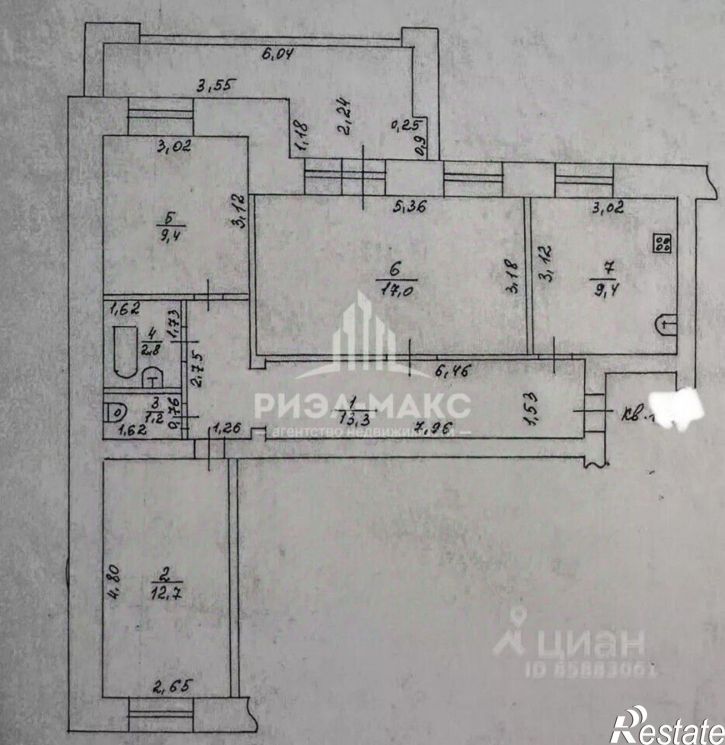 3-комн квартира ул Унечская, 99,  д. 99