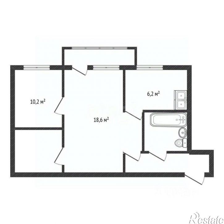 3-комн квартира ул Костычева, 19,  д. 19