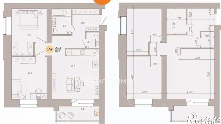 2-комн квартира ул Крапивницкого, 24,  д. 24