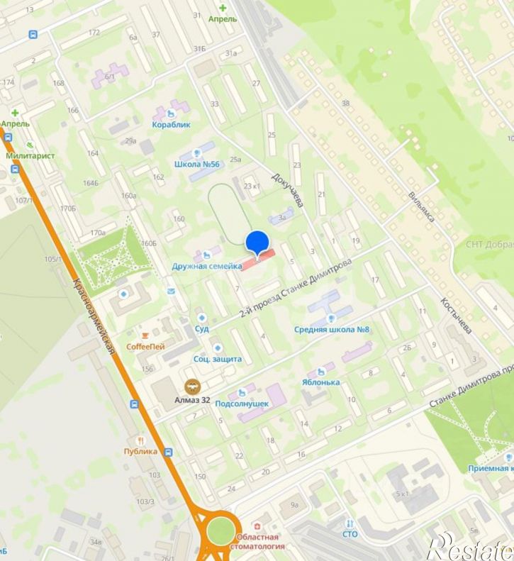 3-комн квартира пр-д 2-й Станке Димитрова, 7Б,  д. 7Б