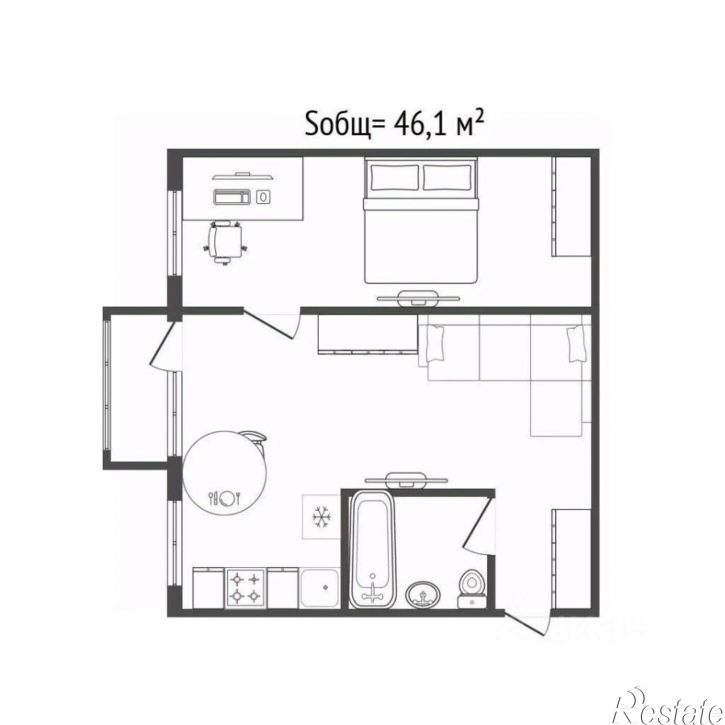 2-комн квартира пер Гончарова, 60,  д. 60