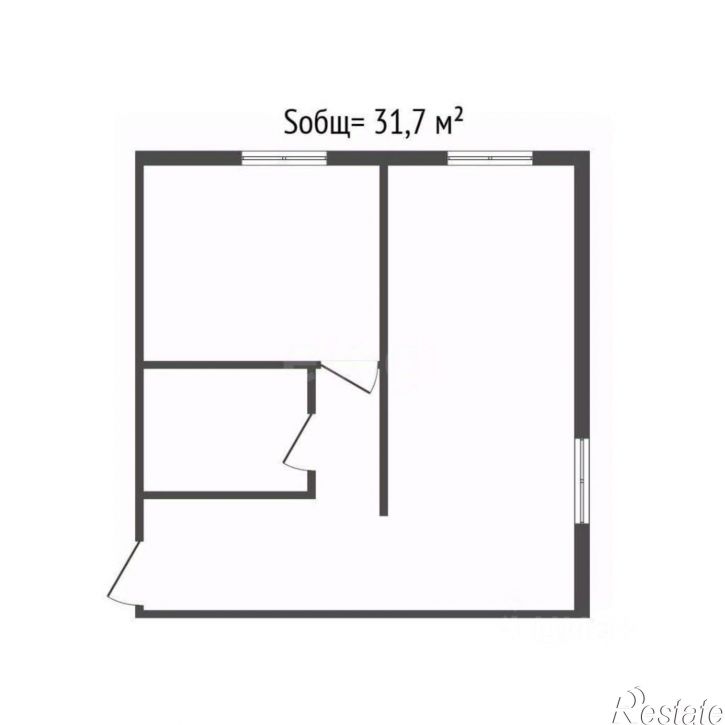 1-комн квартира ул Ульянова, 31Б,  д. 31Б