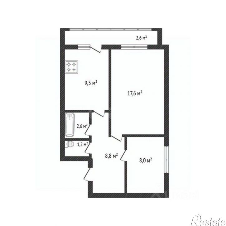 2-комн квартира пр-кт Станке Димитрова, 55В,  д. 55В