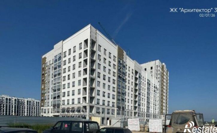 1-комн квартира в новом доме ЖК Архитектор