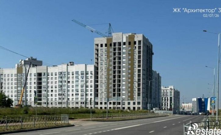 1-комн квартира в новом доме ЖК Архитектор