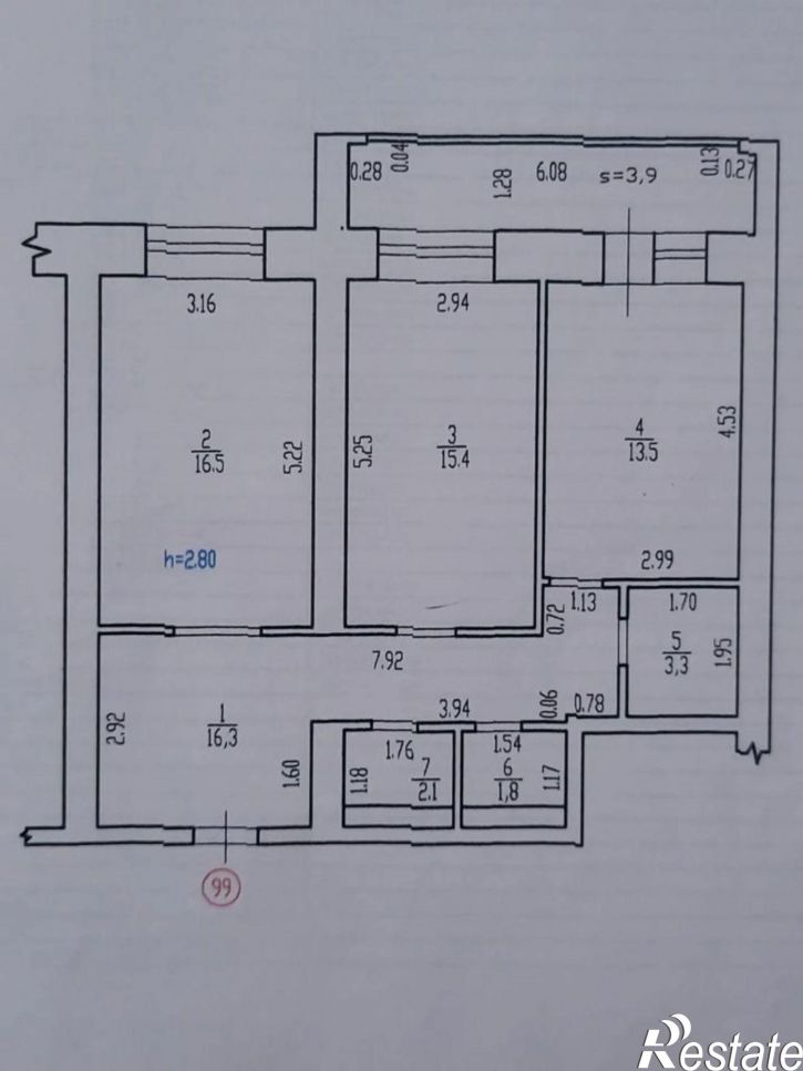 2-комн квартира Бежицкая ул, 1к4