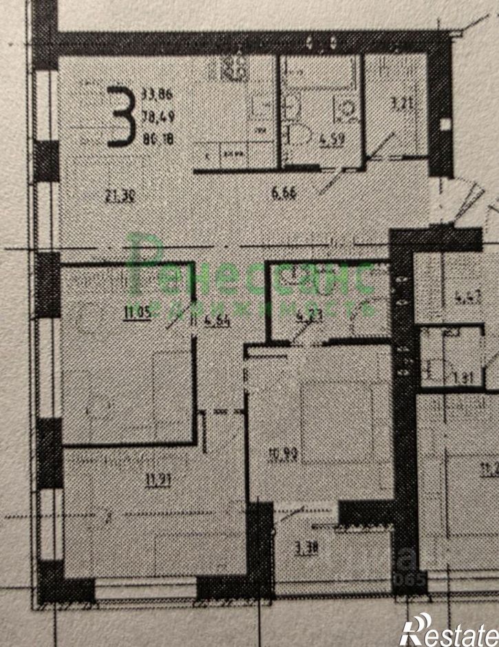 3-комн квартира ул Ульянова, 24,  д. 24