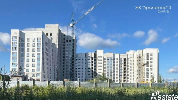 1-комн квартира в новом доме улица имени А.Ф. Войстроченко