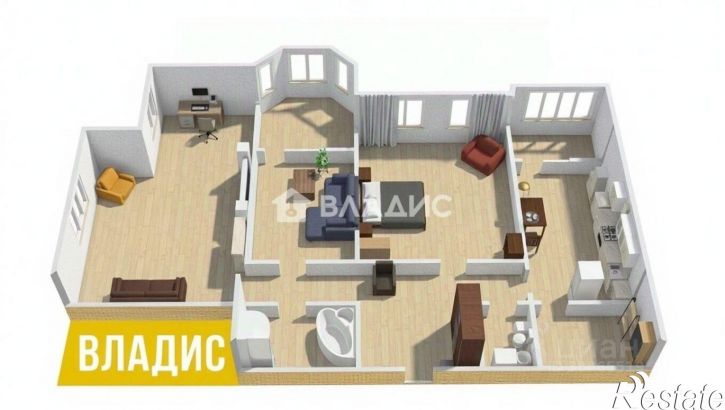 3-комн квартира ул Димитрова, 58,  д. 58