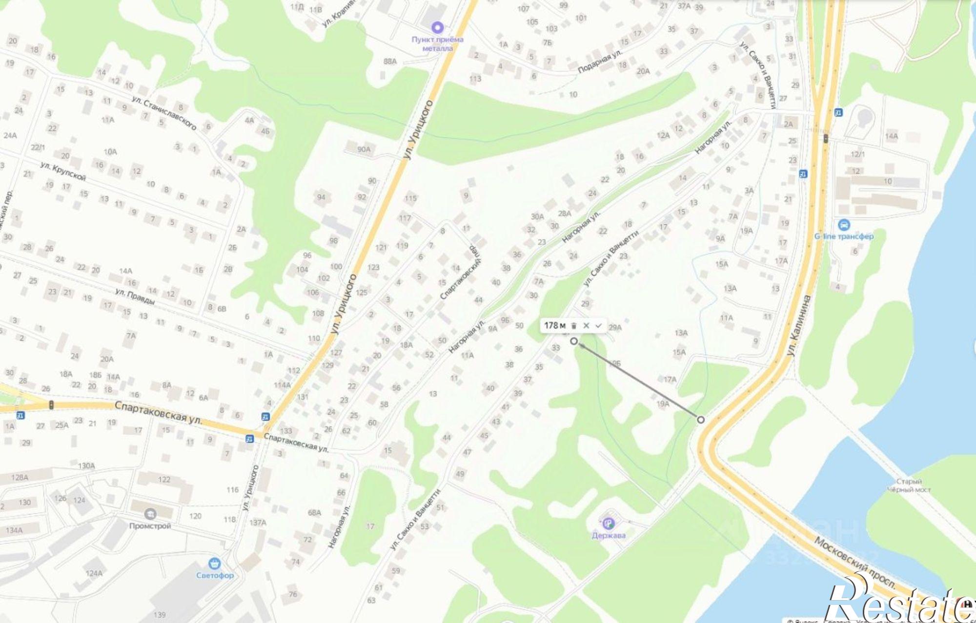 Купить землю, земельный участок за 1 650 000 рублей на ул Сакко и Ванцетти, 49