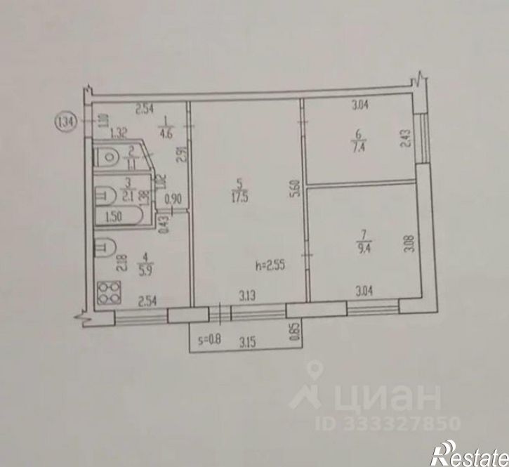 2-комн квартира пр-д Федюнинского, 8,  д. 8