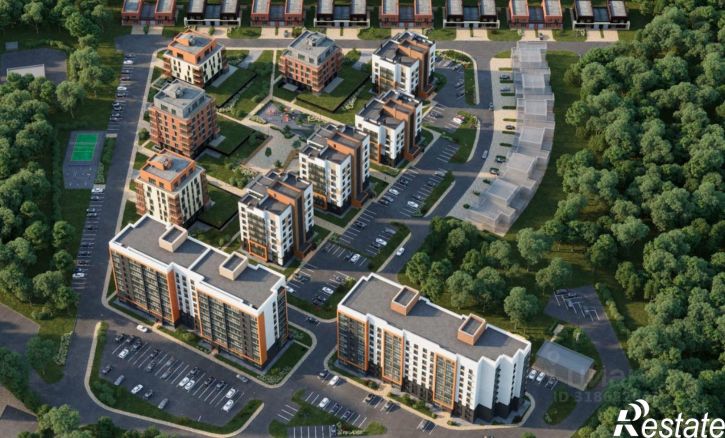 1-комн квартира в новом доме клубный квартал Гринвуд